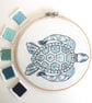 Turtle Embroidery Kit - Hand Embroidery Kit - Image 1