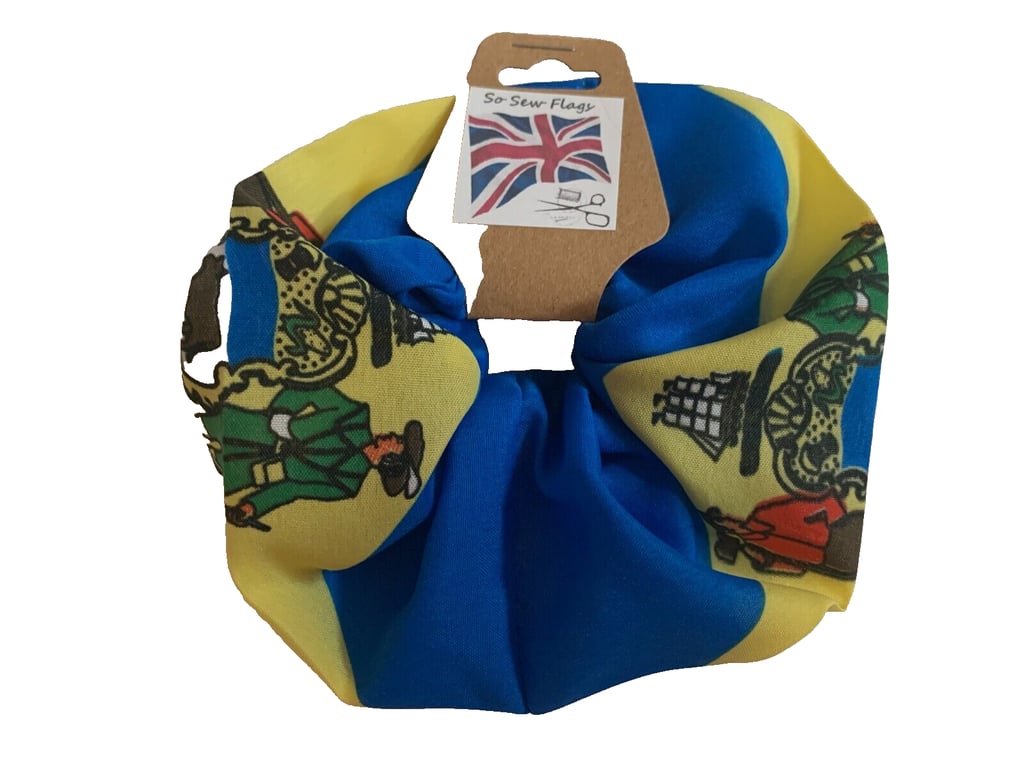 Delaware US State Flag Hair Scrunchie Scrunchies Accessory Band Elastic