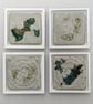 Islands - Abstract Mixed Media Textile & Concrete Art - FRAMED - Image 1