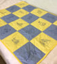 Child’s Quilt with Sea Life Designs.Toddler Size Bed, Travel Cot Cover, Play Mat - Image 1