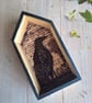 'Black raven' mixed media mini wooden house decoration - Image 5