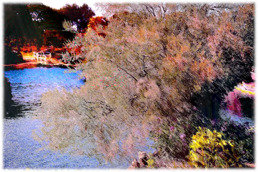 Skegness Picture, Boating Lake Digital Art Print