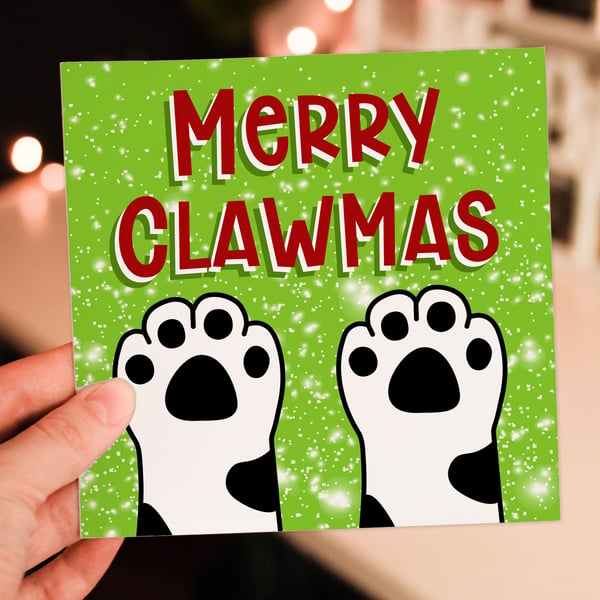 Christmas card: Merry Clawmas