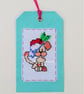Dogs in Santa hats Christmas Tags Labels - Set of 4 - Image 4