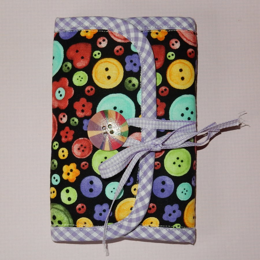 Sewing case bright buttons