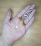 Faux Crystal Gold Red Bag Charm, Keyring - Image 4