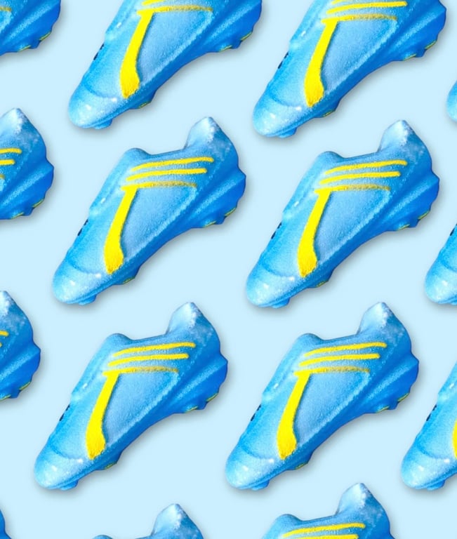 Football boot bath bomb - kids bath bombs, handmade