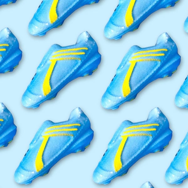Football boot bath bomb - kids bath bombs, handmade