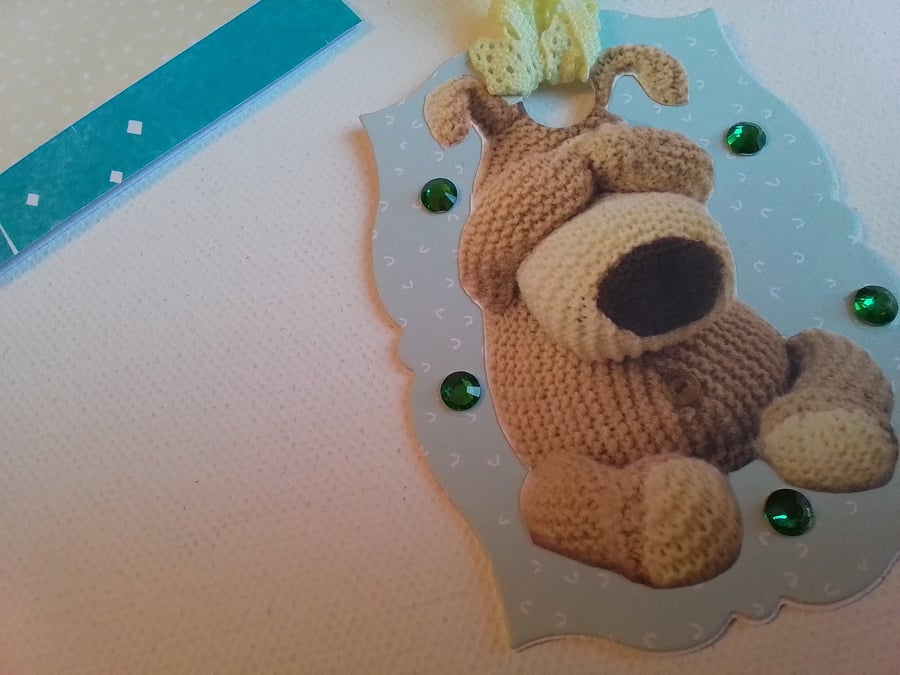 Card and gift tag set. Boofle.Card for any occasion. CC822