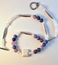Frosted Blue Agate And White Jade Necklace - Handmade In Devon - Image 8