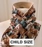 Neck warmer Scarf - neck gaiter - cowl - snood - Fleece Lined - Child size 