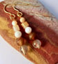 Brown Agate And Shell Earrings - Handmade In Devon - Image 7
