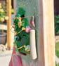 Sea Glass Robin Christmas Tree Wall Art - Handmade Festive Decoration or Gift - Image 4
