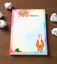 Funny Cat Rant Notepad Sarcastic Desk Memo Pad, Office Gift A6