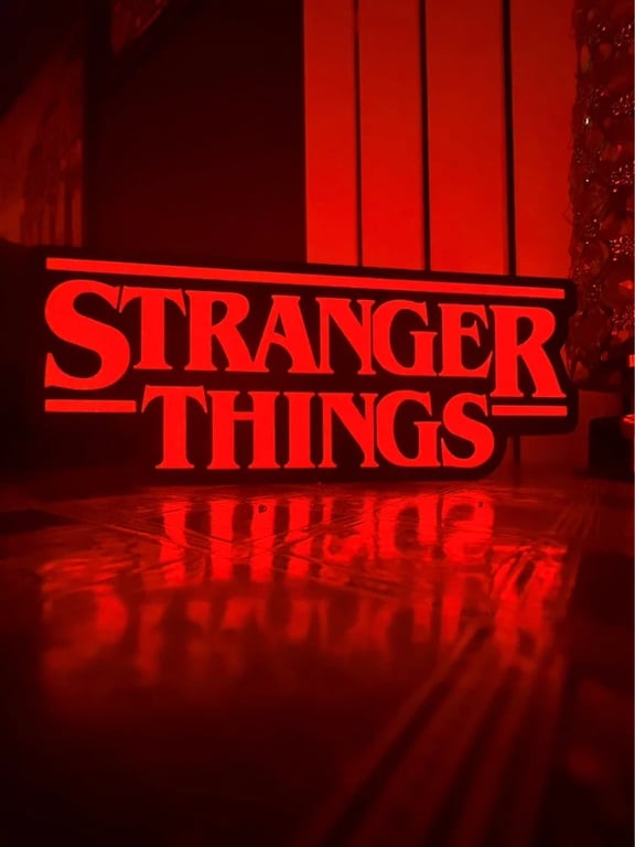 Stranger Things Inspired LED Light Box - Handmade USBC Desk Light