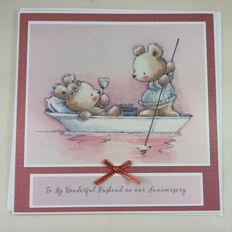 Cute bears Husband Anniversary card