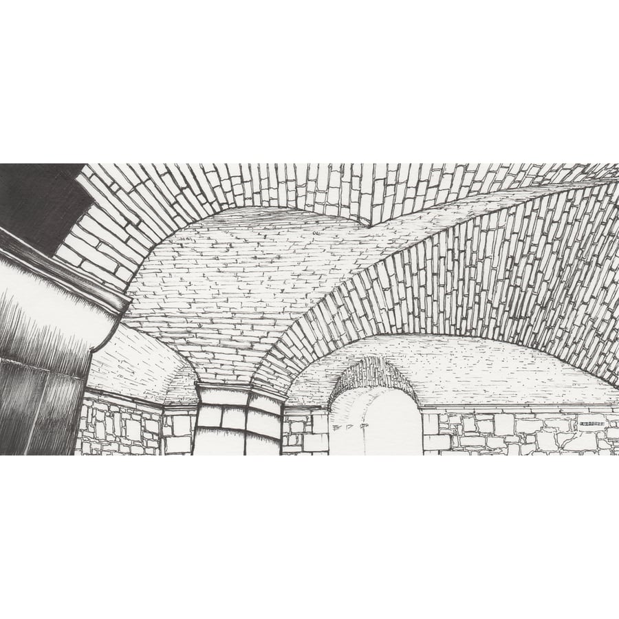 Picasso Museum limited giclee print from original pen drawing