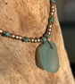 Delicate Seaglass necklace in coastal colours Ref R19 - Image 7