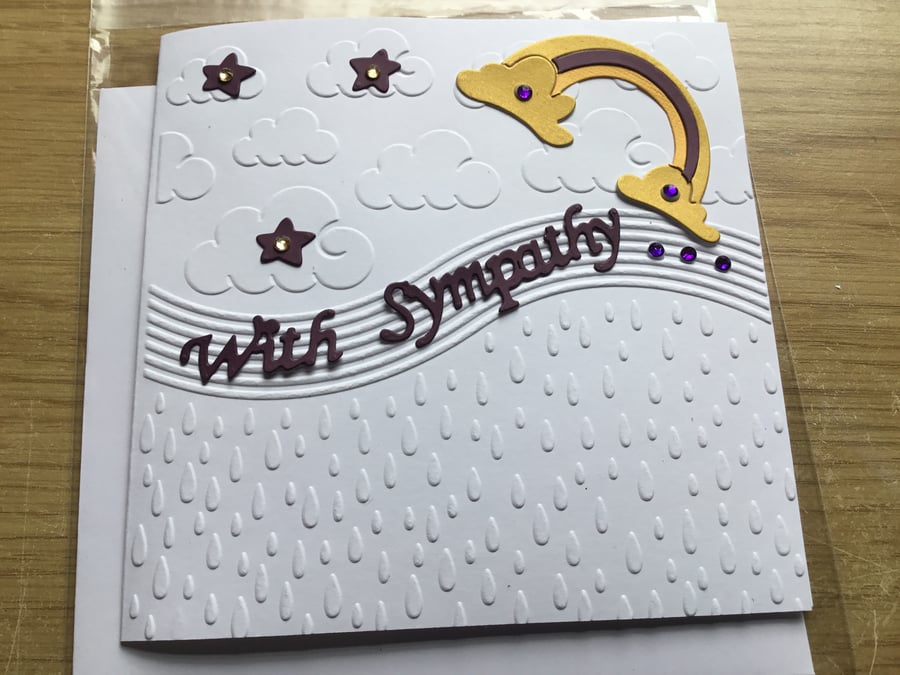 Sympathy card. With sympathy card.CC604