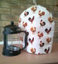 Cockerels on Cream Extra Large Coffee Pot Cosy - Image 1