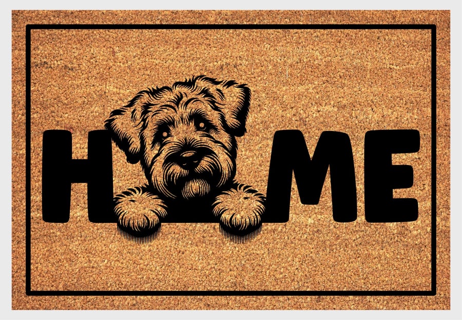 Wheaten Terrier Home Door Mat No.2 - Wheaten Terrier Welcome Mat - 3 Sizes