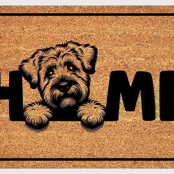 Wheaten Terrier Home Door Mat No.2 - Wheaten Terrier Welcome Mat - 3 Sizes