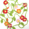 Crochet Flower Garland 