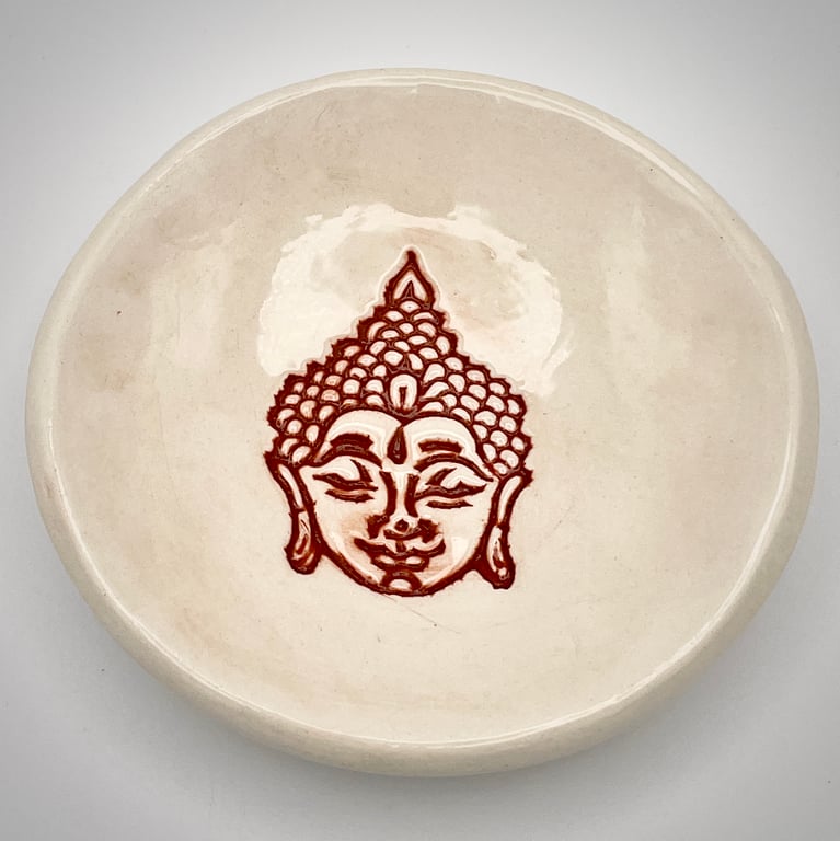 NEW! Ceramic trinket dish with Buddha design