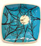 WINTER MOON HAND PAINTED STONEWARE CERAMIC DISH - Image 4
