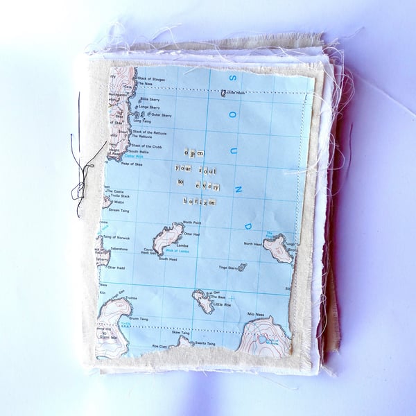 Life Is A Journey Handmade Book - READY TO SHIP
