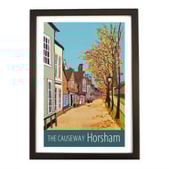 Horsham travel poster print by Susie West