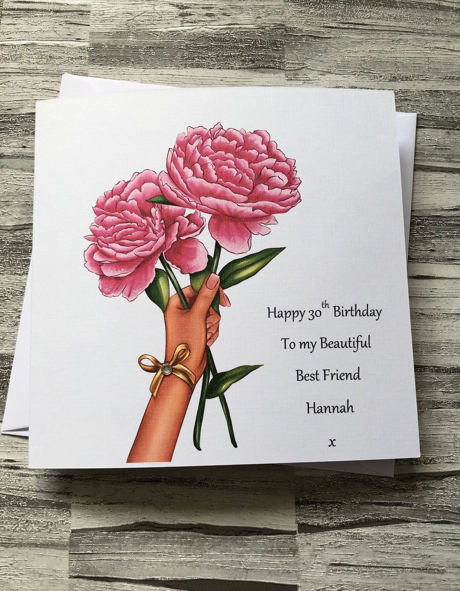 Image of Birthday Card for Mum Granddaughter Sister Daughter Girlfriend Friend Auntie