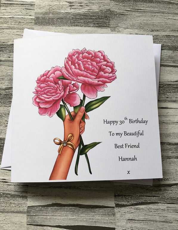 Birthday Card for Mum Granddaughter Sister Daughter Girlfriend Friend Auntie