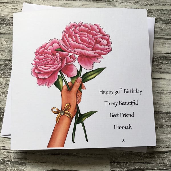 Birthday Card for Mum Granddaughter Sister Daughter Girlfriend Friend Auntie