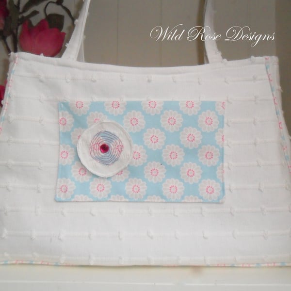 Large cream handbag