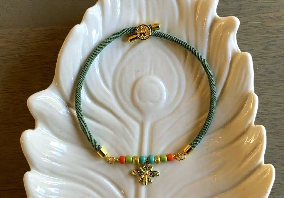 Twisted Milan Cord Slider Bracelet 