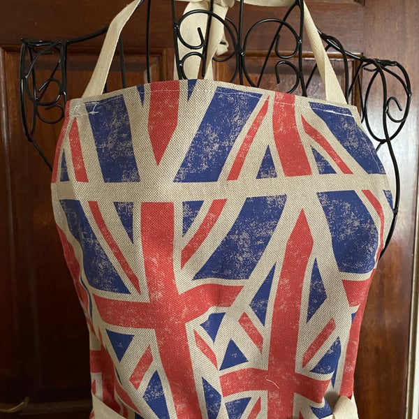 Stunning Traditional APRON adult size Unisex Union Jack Design -  SALE