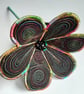 Flower Black Textile Art Flower - Image 5