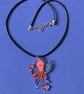 Pink octopus necklace - Image 2