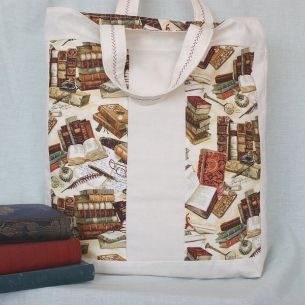 Library Book Tote Bag