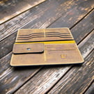 Handmade Full Grain Long Leather Wallet with Coin Pocket