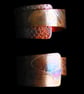 Etched copper ring - adjustable size - Image 2