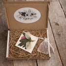 Hand made eco gift set with dried flowers 