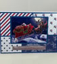 Pack of 2 Christmas cards - Santa in his sleigh - Image 7