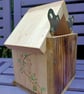 Wooden bird feeder handmade pyrography Ivy Cottage - Image 6