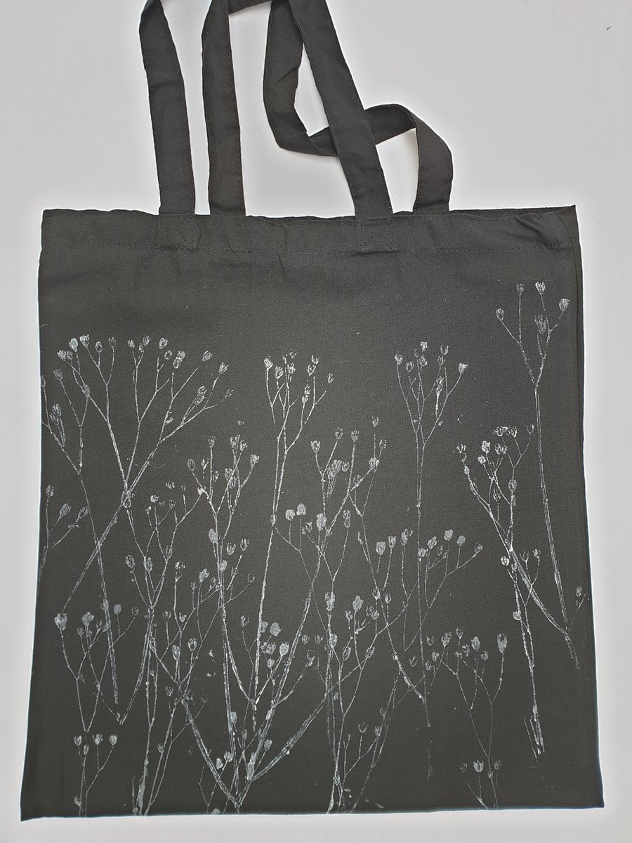 Printed plants shopping bag