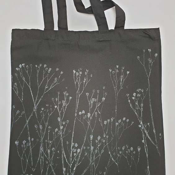 Printed plants shopping bag