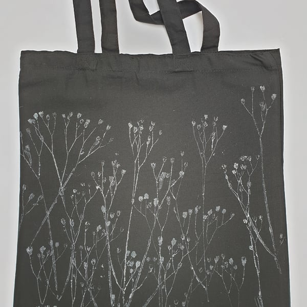 Printed plants shopping bag