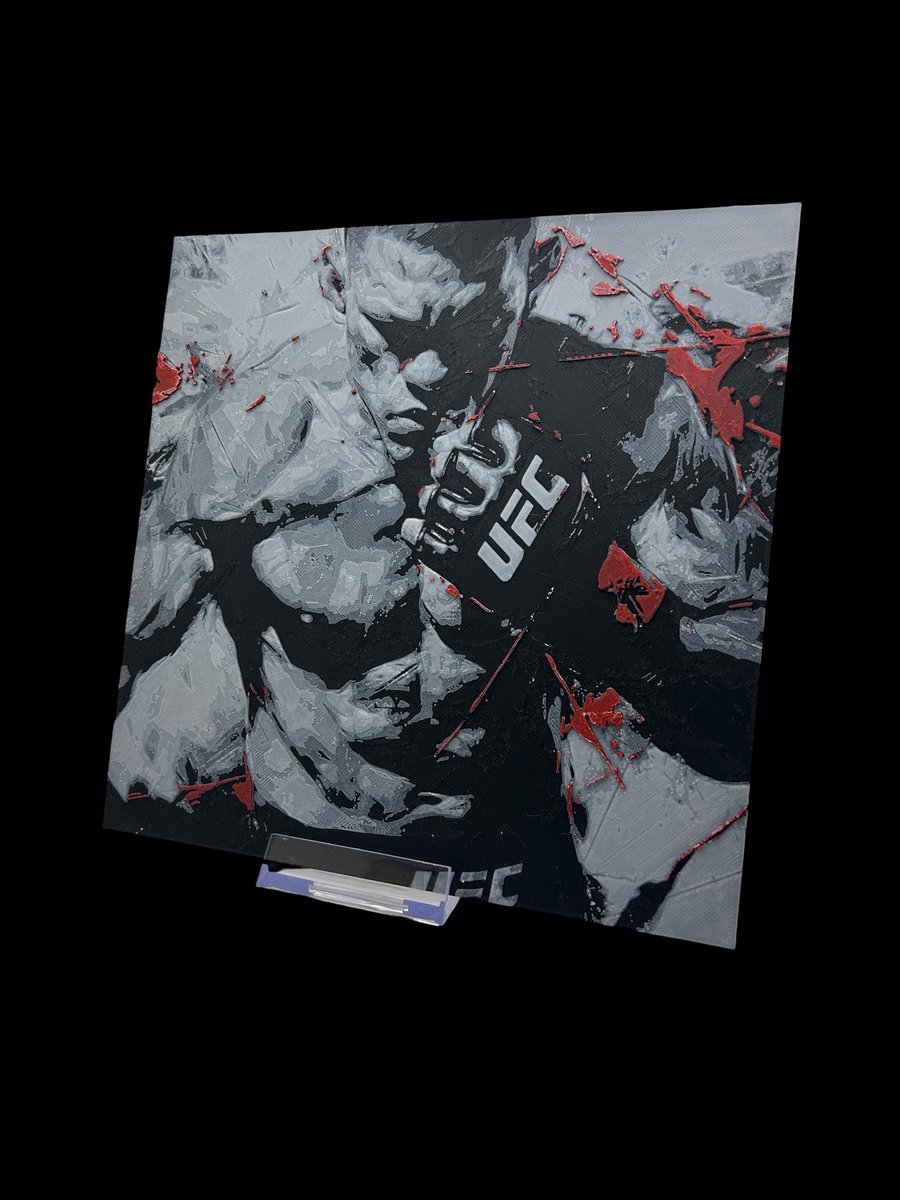 Nate Diaz 3D Printed Fan, Wall Art