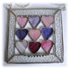 RESERVED for Sarniacherie 9 Hearts Suncatcher Stained Glass Personalised